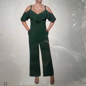 Green rachel roy jumpsuit